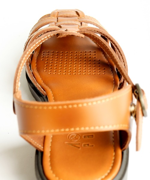 Arnold Palmer（アーノルドパーマー）の「AP本革グルカサンダル（サンダル・メンズ・ブラック/ダークブラウン/キャメル・M/L/S/LL）」の16枚目の写真