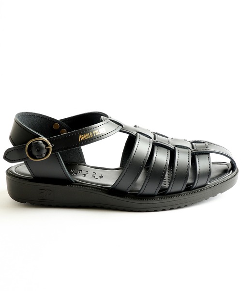 Arnold Palmer（アーノルドパーマー）の「AP本革グルカサンダル（サンダル・メンズ・ブラック/ダークブラウン/キャメル・M/L/S/LL）」の6枚目の写真