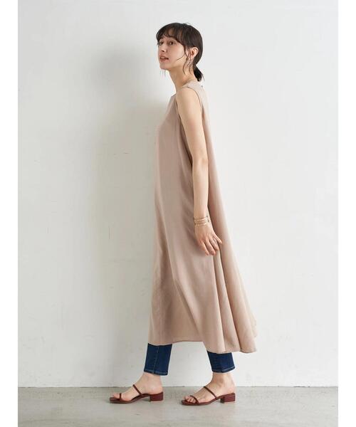 earth music&ecology（アースミュージックアンドエコロジー）の「レーヨンリネンスリーブレスワンピース ＊（ワンピース・レディース・ブルー/ラベンダー/ベージュ・FREE）」の14枚目の写真