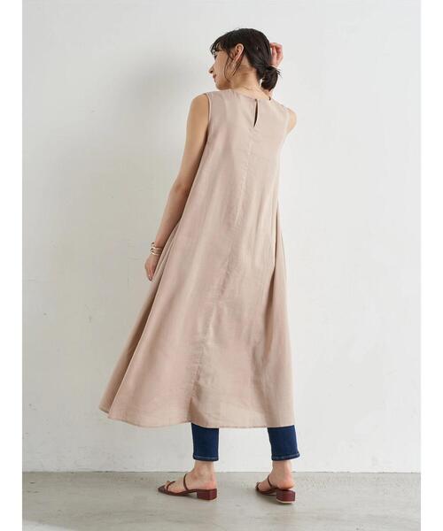 earth music&ecology（アースミュージックアンドエコロジー）の「レーヨンリネンスリーブレスワンピース ＊（ワンピース・レディース・ブルー/ラベンダー/ベージュ・FREE）」の21枚目の写真