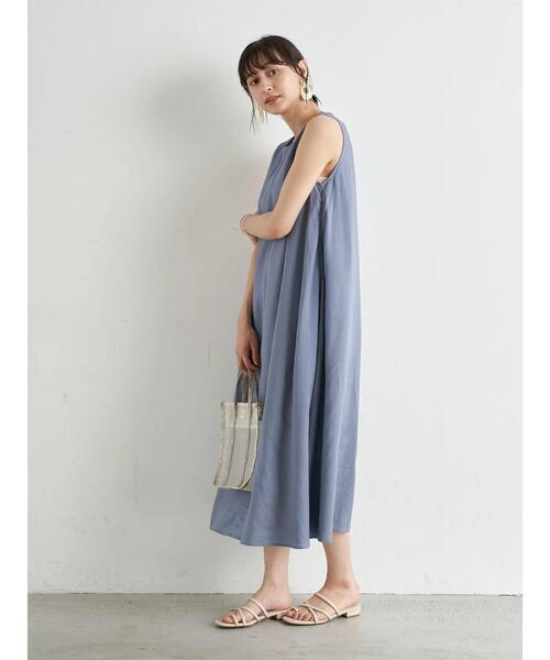 earth music&ecology（アースミュージックアンドエコロジー）の「レーヨンリネンスリーブレスワンピース ＊（ワンピース・レディース・ブルー/ラベンダー/ベージュ・FREE）」の22枚目の写真