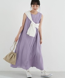 レーヨンリネンスリーブレスワンピース ＊