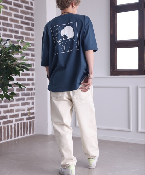 ACE SHOP（エースショップ）の「ワイドデニムシェフパンツ【ファッション系YouTuberめんくろ。コラボ】（デニムパンツ・メンズ・アイボリー/インディゴブルー/サックスブルー・MEDIUM/LARGE）」の8枚目の写真