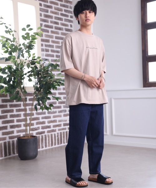 ACE SHOP（エースショップ）の「ワイドデニムシェフパンツ【ファッション系YouTuberめんくろ。コラボ】（デニムパンツ・メンズ・アイボリー/インディゴブルー/サックスブルー・MEDIUM/LARGE）」の15枚目の写真