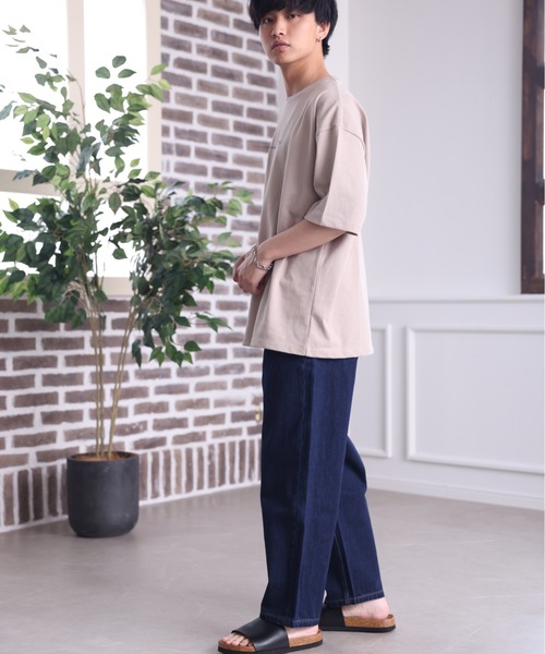 ACE SHOP（エースショップ）の「ワイドデニムシェフパンツ【ファッション系YouTuberめんくろ。コラボ】（デニムパンツ・メンズ・アイボリー/インディゴブルー/サックスブルー・MEDIUM/LARGE）」の16枚目の写真