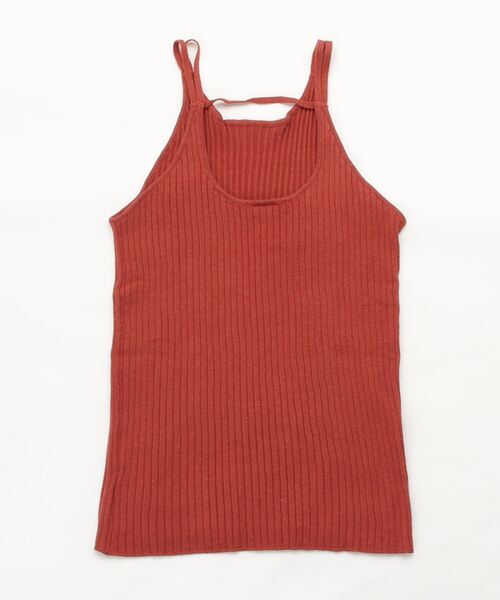 KIIRA(キーラ)の「KiiRA RIB KNIT TANK TOP ki-3403(タンクトップ・レディース・ブラウン・ONE SIZE)」の2枚目の写真