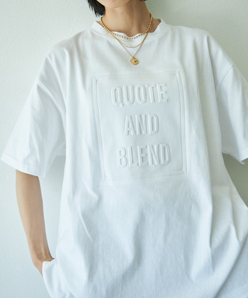 VACANCY（ヴァカンシー）の「発泡立体ロゴTシャツ（Tシャツ/カットソー・レディース・ホワイト/チャコールグレー/オレンジ・FREE）」の7枚目の写真