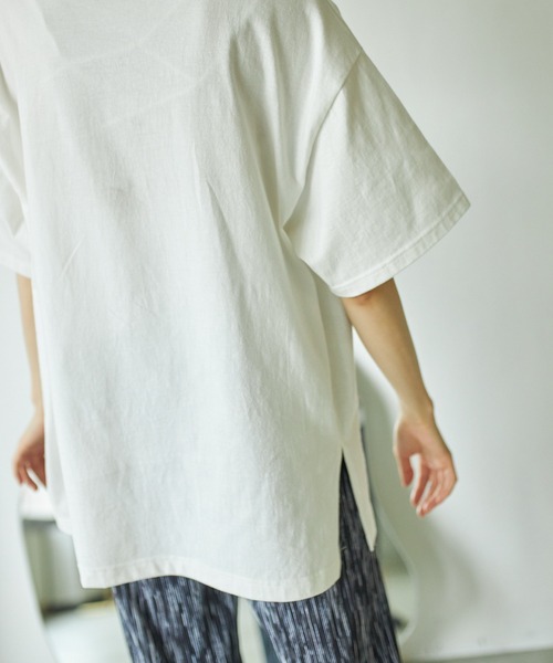 VACANCY（ヴァカンシー）の「発泡立体ロゴTシャツ（Tシャツ/カットソー・レディース・ホワイト/チャコールグレー/オレンジ・FREE）」の10枚目の写真