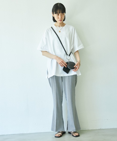 VACANCY（ヴァカンシー）の「発泡立体ロゴTシャツ（Tシャツ/カットソー・レディース・ホワイト/チャコールグレー/オレンジ・FREE）」の16枚目の写真