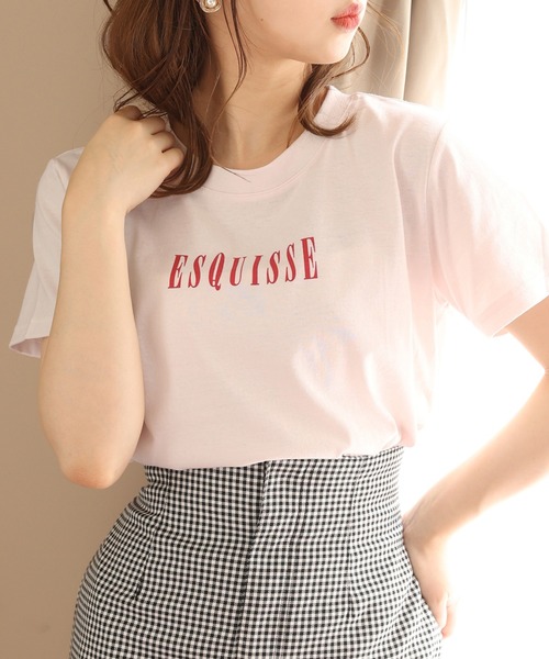 one after another NICE CLAUP（ワンアフターアナザーナイスクラップ）の「プリントTee（Tシャツ/カットソー・レディース・ブラック/オフホワイト/ピンク/ブルー/ライトピンク・FREE）」の5枚目の写真