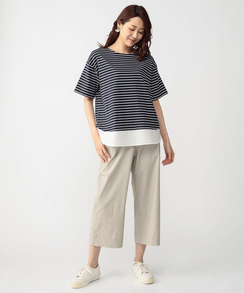 DECOY SINCE 1981(デコイシンスイチキュウハチイチ)の「裾出しボーダープルオーバー(Tシャツ/カットソー・レディース・ブラック/ネイビー/グリーン・M/L)」の4枚目の写真