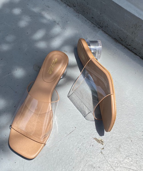 one after another NICE CLAUP（ワンアフターアナザーナイスクラップ）の「クリアヒールサンダル（サンダル・レディース・イエロー系その他・S/M/L/LL）」の13枚目の写真