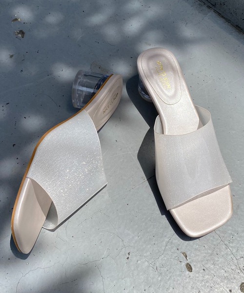 one after another NICE CLAUP（ワンアフターアナザーナイスクラップ）の「クリアヒールサンダル（サンダル・レディース・イエロー系その他・S/M/L/LL）」の17枚目の写真