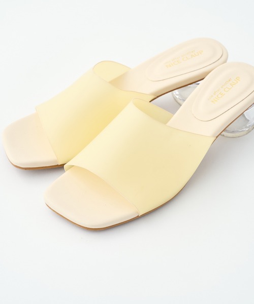one after another NICE CLAUP（ワンアフターアナザーナイスクラップ）の「クリアヒールサンダル（サンダル・レディース・イエロー系その他・S/M/L/LL）」の9枚目の写真