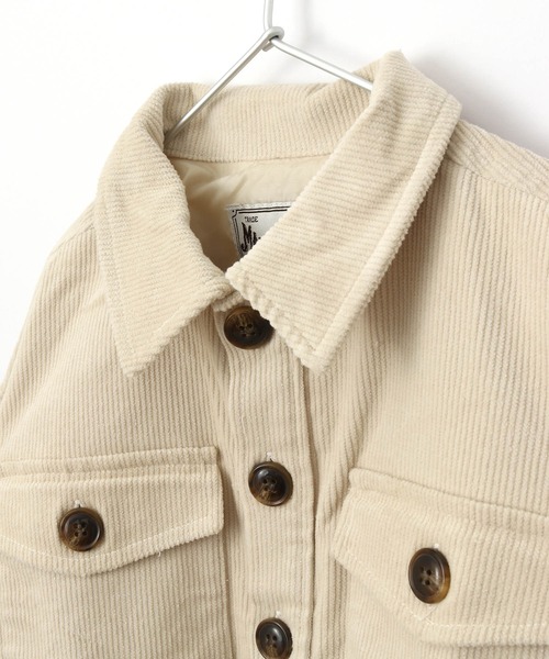 MAKE YOUR DAY（メイクユアデイ）の「コールテンCPOジャケット■150.160cm（その他アウター・キッズ・アイボリー/ベージュ・150/160）」の6枚目の写真
