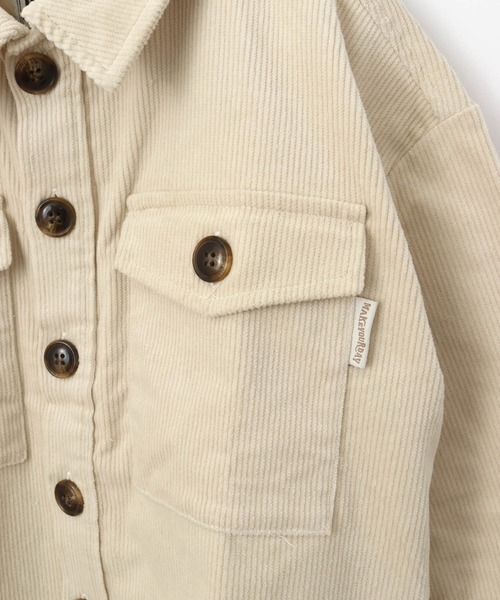 MAKE YOUR DAY（メイクユアデイ）の「コールテンCPOジャケット■150.160cm（その他アウター・キッズ・アイボリー/ベージュ・150/160）」の7枚目の写真