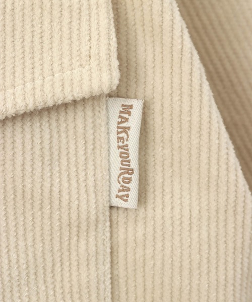 MAKE YOUR DAY（メイクユアデイ）の「コールテンCPOジャケット■150.160cm（その他アウター・キッズ・アイボリー/ベージュ・150/160）」の8枚目の写真