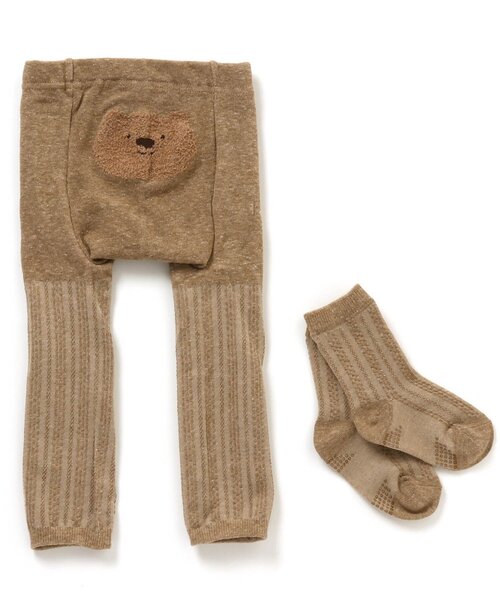 apres les cours（アプレレクール）の「おしりモチーフセパレートスパッツ（その他ベビーウェア・キッズ・アイボリー/グレー/ベージュ/ブラウン・80）」の14枚目の写真