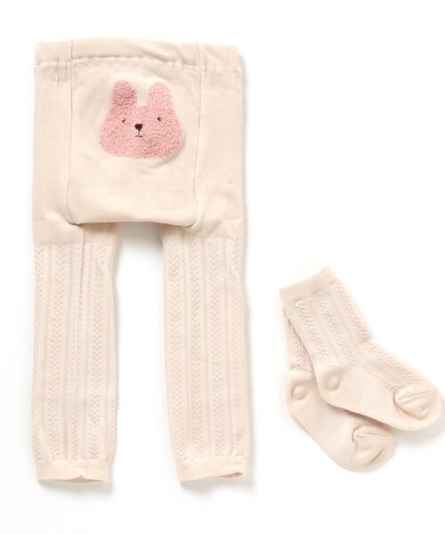 apres les cours（アプレレクール）の「おしりモチーフセパレートスパッツ（その他ベビーウェア・キッズ・アイボリー/グレー/ベージュ/ブラウン・80）」の15枚目の写真