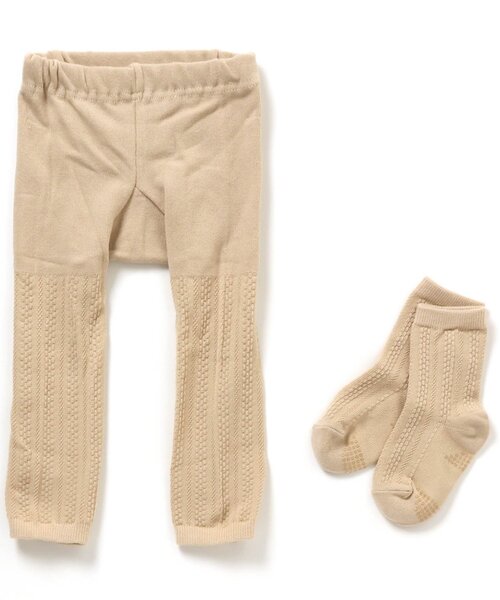 apres les cours（アプレレクール）の「おしりモチーフセパレートスパッツ（その他ベビーウェア・キッズ・アイボリー/グレー/ベージュ/ブラウン・80）」の16枚目の写真