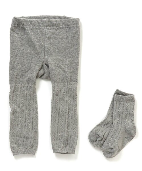 apres les cours（アプレレクール）の「おしりモチーフセパレートスパッツ（その他ベビーウェア・キッズ・アイボリー/グレー/ベージュ/ブラウン・80）」の18枚目の写真