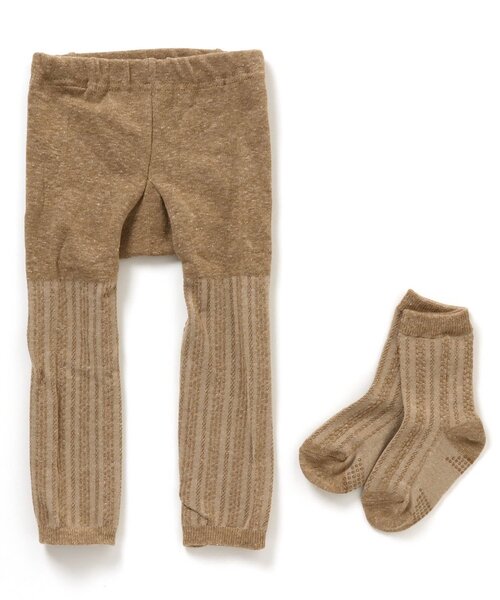 apres les cours（アプレレクール）の「おしりモチーフセパレートスパッツ（その他ベビーウェア・キッズ・アイボリー/グレー/ベージュ/ブラウン・80）」の22枚目の写真