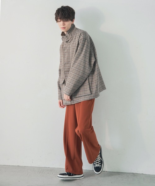 ADAMASTE（アダマスト）の「ハイネックフライトブルゾン（ブルゾン・メンズ・チャコールグレー/チェック・SMALL/MEDIUM/LARGE）」の12枚目の写真