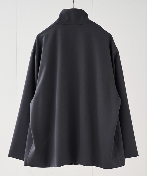 ADAMASTE（アダマスト）の「ハイネックフライトブルゾン（ブルゾン・メンズ・チャコールグレー/チェック・SMALL/MEDIUM/LARGE）」の9枚目の写真