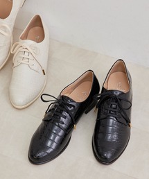 ROPE' PICNIC | クロコ型押しレースアップシューズ(ローファー)