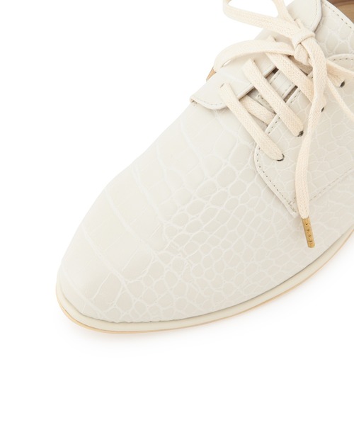 ROPE' PICNIC（ロペピクニック）の「クロコ型押しレースアップシューズ（ローファー・レディース・ブラック/キナリ・23.0cm/23.5cm/24.0cm/24.5cm）」の6枚目の写真
