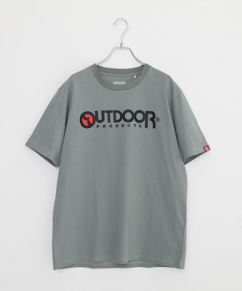 OUTDOOR PRODUCTS APPAREL(アウトドアプロダクツアパレル)の「ひんやり接触冷感素材使用UVカット機能付きロゴプリントTシャツ(Tシャツ/カットソー・メンズ・ホワイト/ブラック/ネイビー/グレー/カーキ・MEDIUM/LARGE/X-LARGE)」の4枚目の写真