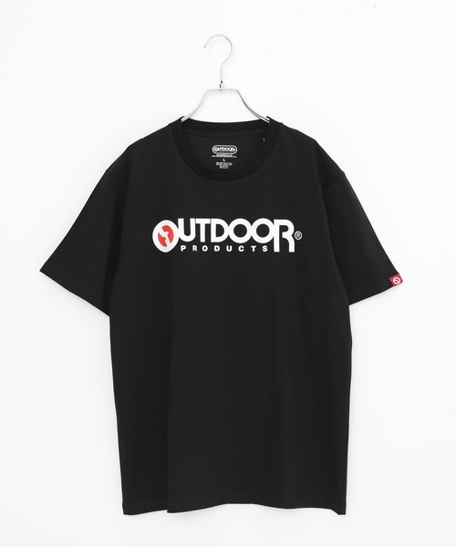 OUTDOOR PRODUCTS APPAREL(アウトドアプロダクツアパレル)の「ひんやり接触冷感素材使用UVカット機能付きロゴプリントTシャツ(Tシャツ/カットソー・メンズ・ホワイト/ブラック/ネイビー/グレー/カーキ・MEDIUM/LARGE/X-LARGE)」の2枚目の写真