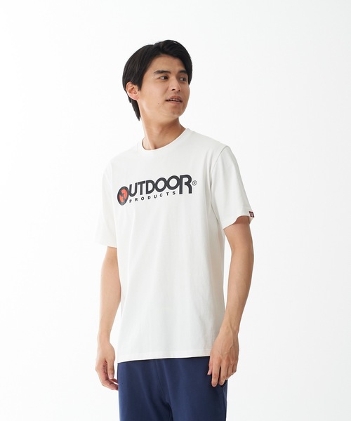 OUTDOOR PRODUCTS APPAREL(アウトドアプロダクツアパレル)の「ひんやり接触冷感素材使用UVカット機能付きロゴプリントTシャツ(Tシャツ/カットソー・メンズ・ホワイト/ブラック/ネイビー/グレー/カーキ・MEDIUM/LARGE/X-LARGE)」の7枚目の写真