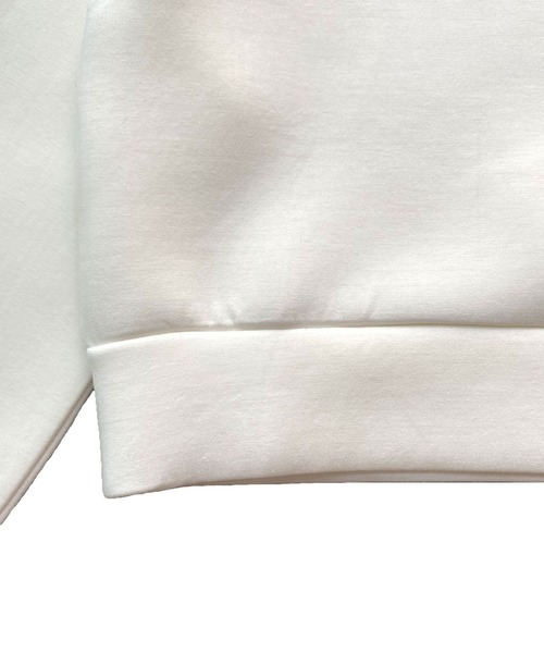 Avvenente(アベネンテ)の「【Avvenente】ボンディングプルオーバー(スウェット・レディース・ブラック/オフホワイト・M)」の6枚目の写真