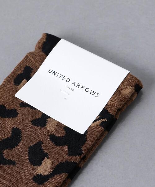 UNITED ARROWS（ユナイテッドアローズ）の「＜UNITED ARROWS＞レオパード ソックス（ソックス/靴下・レディース・ダークブラウン/ブラウン・FREE）」の4枚目の写真