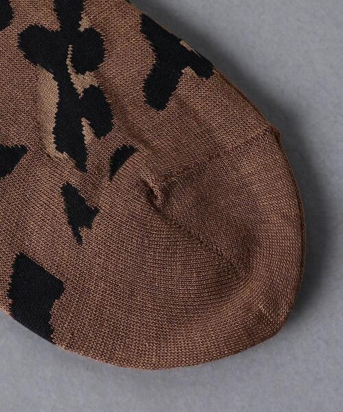 UNITED ARROWS（ユナイテッドアローズ）の「＜UNITED ARROWS＞レオパード ソックス（ソックス/靴下・レディース・ダークブラウン/ブラウン・FREE）」の5枚目の写真