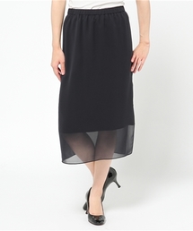 AMERICAN RAG CIE | シフォンミモレ丈タイトスカート(スカート)