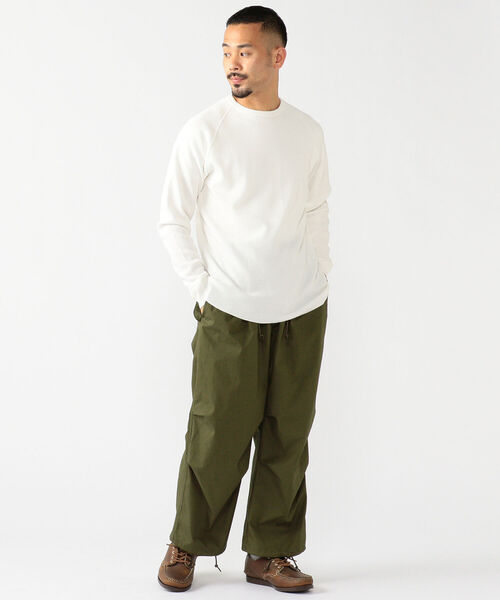 BEAMS PLUS（ビームスプラス）の「BEAMS PLUS / サーマル ロングスリーブ T シャツ（Tシャツ/カットソー・メンズ・ホワイト/ブラック/ヘザーグレー・SMALL/MEDIUM/LARGE/X-LARGE）」の14枚目の写真
