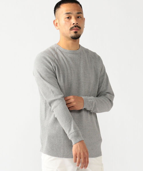 BEAMS PLUS（ビームスプラス）の「BEAMS PLUS / サーマル ロングスリーブ T シャツ（Tシャツ/カットソー・メンズ・ホワイト/ブラック/ヘザーグレー・SMALL/MEDIUM/LARGE/X-LARGE）」の15枚目の写真