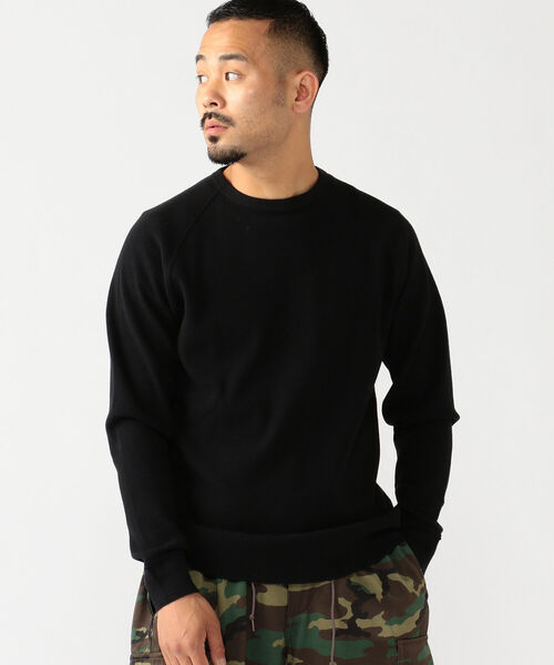 BEAMS PLUS（ビームスプラス）の「BEAMS PLUS / サーマル ロングスリーブ T シャツ（Tシャツ/カットソー・メンズ・ホワイト/ブラック/ヘザーグレー・SMALL/MEDIUM/LARGE/X-LARGE）」の5枚目の写真