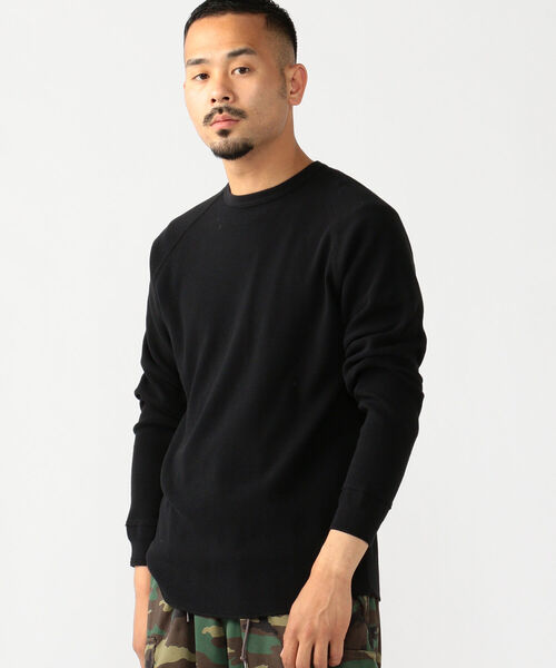 BEAMS PLUS（ビームスプラス）の「BEAMS PLUS / サーマル ロングスリーブ T シャツ（Tシャツ/カットソー・メンズ・ホワイト/ブラック/ヘザーグレー・SMALL/MEDIUM/LARGE/X-LARGE）」の9枚目の写真