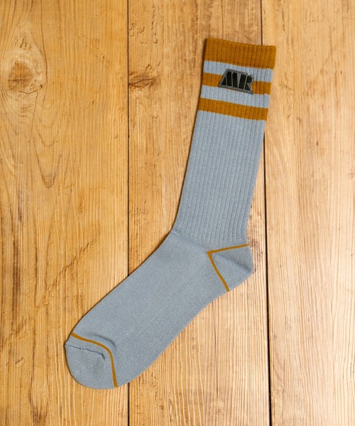 MR.EVERYDAY`S（ミスターエブリデイズ）の「MR.EVERYDAY’S ミスターエブリデイズ / ロングソックス 靴下 日本製ロゴエンブレムラインソックス (MR.LOGO EMBLEM BODER) / MR-E089-102（ソックス/靴下・メンズ・ブラウン系その他/ブラック系その他/ブルー系その他・FREE）」の6枚目の写真