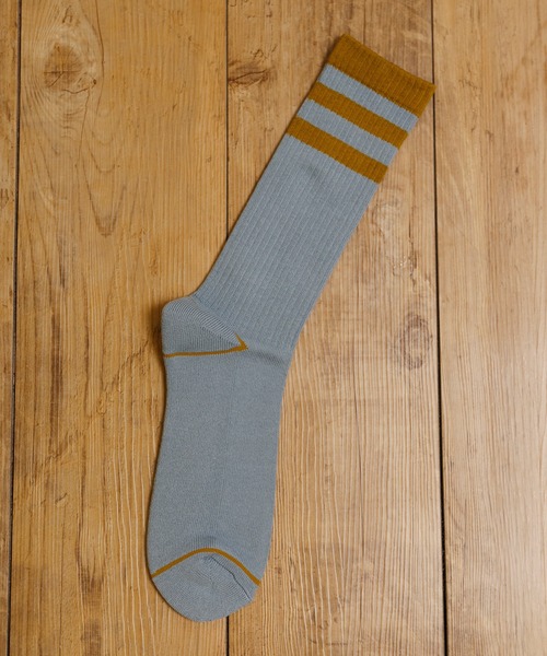 MR.EVERYDAY`S（ミスターエブリデイズ）の「MR.EVERYDAY’S ミスターエブリデイズ / ロングソックス 靴下 日本製ロゴエンブレムラインソックス (MR.LOGO EMBLEM BODER) / MR-E089-102（ソックス/靴下・メンズ・ブラウン系その他/ブラック系その他/ブルー系その他・FREE）」の5枚目の写真