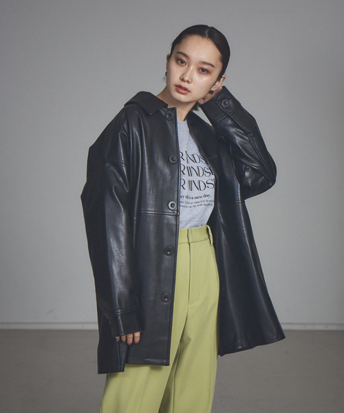 NOMINE（ノミネ）の「【展開店舗限定】バックフリルカバーオール（ブルゾン・レディース・ブラック/ベージュ/アイボリー/モカ・フリー）」の3枚目の写真