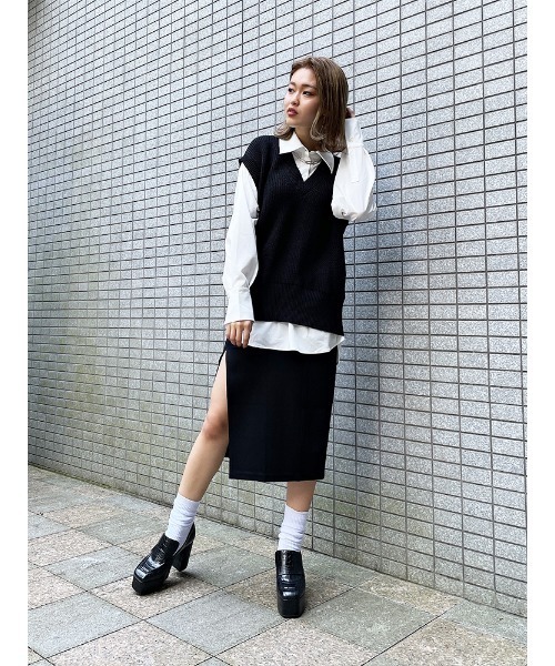 ENVYM（アンビー）の「スクエアートゥローファー（ローファー・レディース・その他/ブラック・24.5cm/23.5cm/22.5cm）」の7枚目の写真