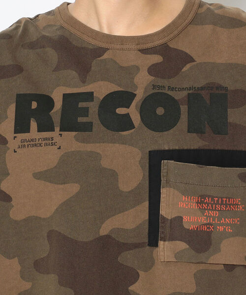 AVIREX（アヴィレックス）の「【Women's】長袖 フェイド ウォッシュ Tシャツ / LONG SLEEVE FADE WASH T-SHIRT / アヴィレックス / AVIREX（Tシャツ/カットソー・レディース・オフホワイト/カモフラージュ/ブラック・FREE）」の7枚目の写真