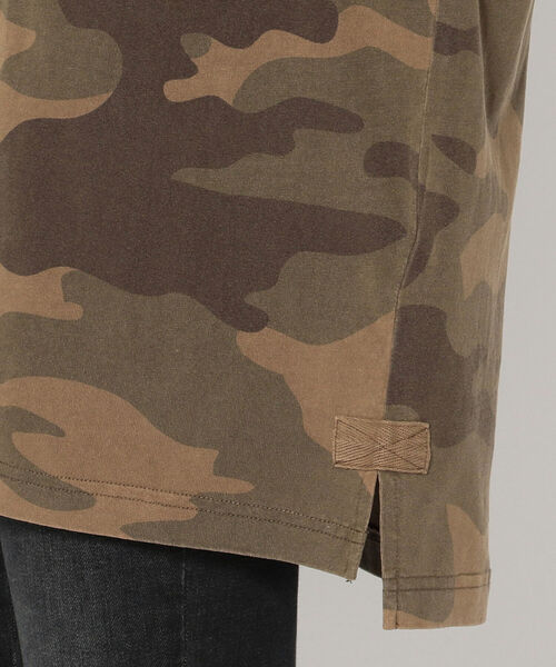 AVIREX（アヴィレックス）の「【Women's】長袖 フェイド ウォッシュ Tシャツ / LONG SLEEVE FADE WASH T-SHIRT / アヴィレックス / AVIREX（Tシャツ/カットソー・レディース・オフホワイト/カモフラージュ/ブラック・FREE）」の10枚目の写真