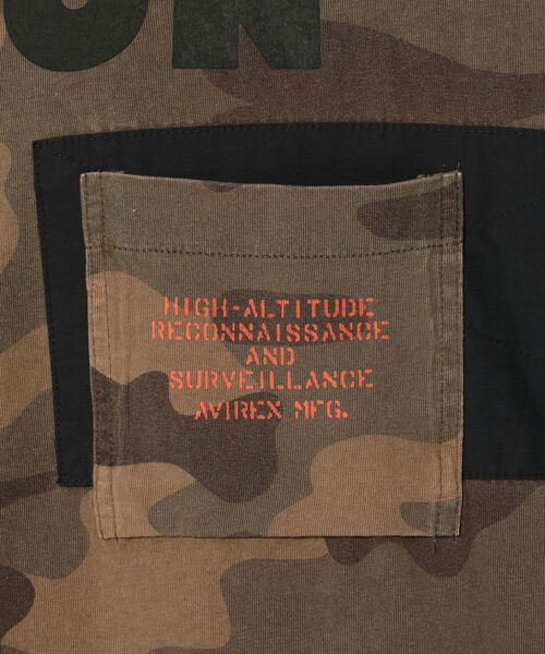 AVIREX（アヴィレックス）の「【Women's】長袖 フェイド ウォッシュ Tシャツ / LONG SLEEVE FADE WASH T-SHIRT / アヴィレックス / AVIREX（Tシャツ/カットソー・レディース・オフホワイト/カモフラージュ/ブラック・FREE）」の11枚目の写真