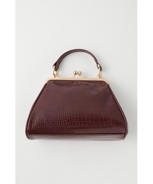 MOUSSY（マウジー）の「FAUX CROCO CRASP バッグ（ショルダーバッグ・レディース・キャメル/ボルドー・FREE）」の11枚目の写真