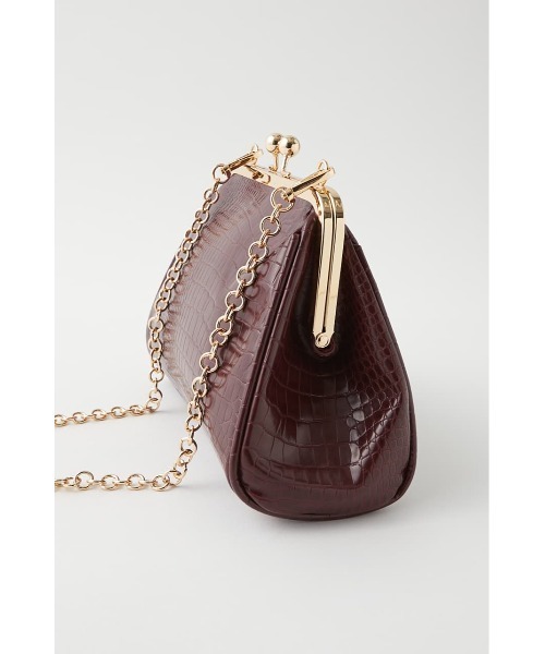 MOUSSY（マウジー）の「FAUX CROCO CRASP バッグ（ショルダーバッグ・レディース・キャメル/ボルドー・FREE）」の13枚目の写真